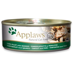 Applaws Natural Canned Cat Food - Tuna Fillet with Seaweed 156g