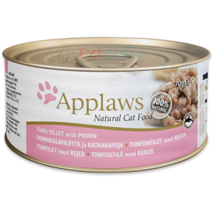 Applaws Natural Canned Cat Food - Tuna Fillet with Prawn 156g