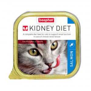 Beaphar Kidney Diet Adult Cat Canned Food - Salmon 100g