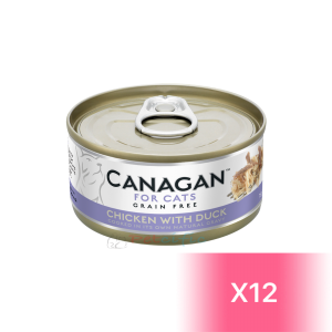 Canagan Canned Cat Food - Chicken with Duck 75g (12 Cans)