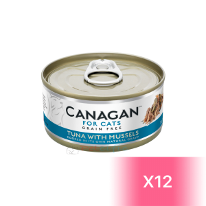 Canagan Canned Cat Food - Tuna with Mussels 75g (12 Cans)