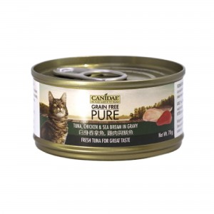 Canidae Canned Cat Food - Tuna, Chicken & Sea Bream in Gravy 70g