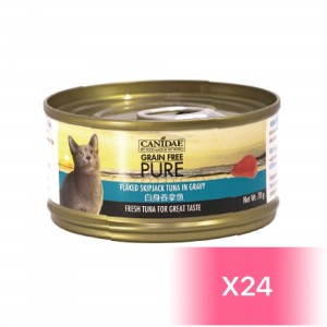 Canidae Canned Cat Food - Flake Skipjack Tuna in Gravy 70g (24 Cans)