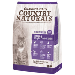 Grandma Mae's Country Naturals Senior Cat Dry Food - Indoor/Weight Control Recipe 12lbs