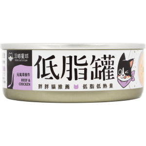 DogCatStar Canned Cat Food - Beef & Chicken Mousse (Low Fat) 80g