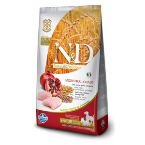 Farmina N&D Low Grain Senior Dog Dry Food - Chicken & Pomegranate 2.5kg