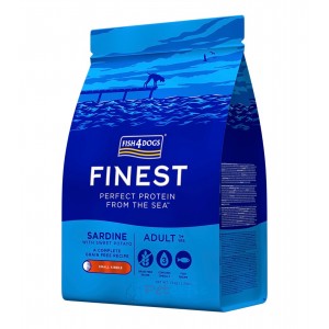 Fish4Dogs Grain Free Adult Dog Dry Food - Sardine (Small Breed) 12kg (2 Bags x 6kg)