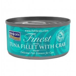 Fish4Cats Canned Cat Food - Tuna Fillet with Crab 70g
