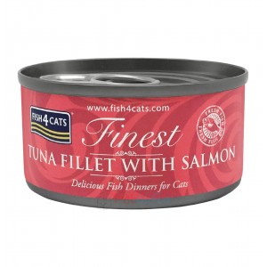 Fish4Cats Canned Cat Food - Tuna Fillet with Salmon 70g