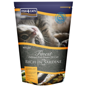Fish4Cats Grain Free All Life Stages Cat Dry Food - Sardine 6kg (4 Bags x 1.5kg)