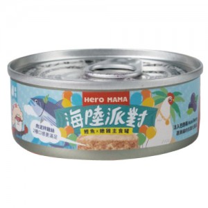 HeroMAMA Canned Cat Food - Bonito & Chicken 80g
