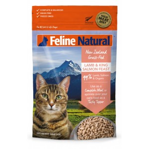 Feline Natural Freeze Dried All Life Stages Cat Food - Lamb & King Salmon Feast 320g