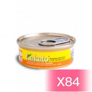 Kakato Cat and Dog Canned Food - Chicken Mousse 40g (84 Cans)