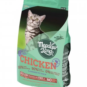 Meadowland Grain Free All Life Stages Cat Dry Food - Chicken 5kg 【Gift: Meadowland Cat Dry Food - Chicken 1.81kg】