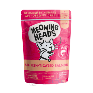 Meowing Heads Adult Cat Wet Food - Salmon, Chicken & Beef 100g