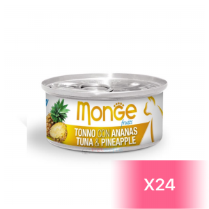 Monge Canned Cat Food - Tuna & Pineapple 80g (24 Cans)