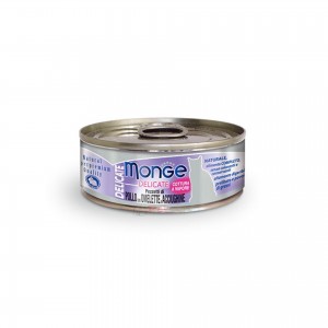 Monge Canned Cat Food - Chicken with Omelette and Anchovies 80g