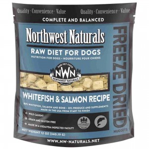 Northwest Naturals Freeze Dried All Life Stages Dog Food - Whitefish and Salmon Recipe 12oz