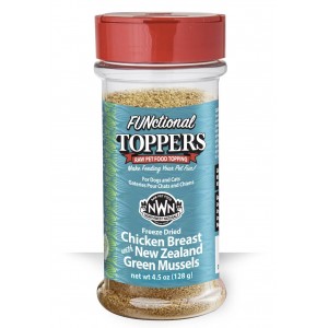 Northwest Naturals Freeze Dried Cats & Dogs Functional Toppers - Chicken Breast and New Zealand Green Mussels 4.5oz