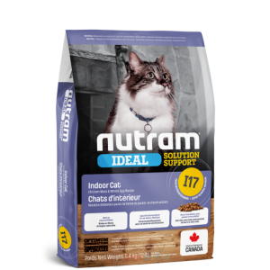 I17 Nutram Ideal Solution Support® Indoor Cat Food (Chicken  and Rolled Oats Recipe) 5.4kg