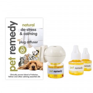 Pet Remedy Pet Calming Plug in Diffuser 40ml (With Refill Pack 2 Bottle x 40ml)