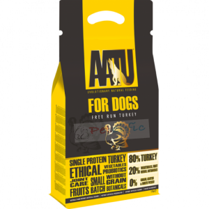 AATU Grain Free Single Protein Adult Dog Dry Food - Free Run Turkey 1.5kg