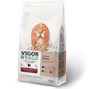 Vigor & Sage Grain Free Adult Dog Food - Lily Root Beauty 2kg