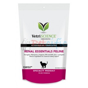 VetriScience Renal Essentials Feline Bite-Sized Chews (120 Chews)