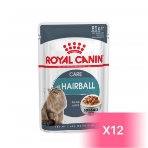 Royal Canin Adult Cat Pouch - Hairball Gravy 85g (12 pouches)