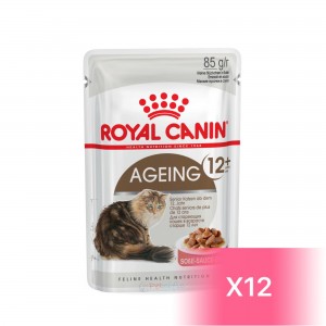 Royal Canin Senior Cat Pouch - Ageing12+ Gravy 85g (12 pouches)