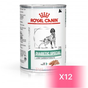 Royal Canin Veterinary Diet Canine Canned Food - Diabetic Special Low Carbonhydrate 410g (12 Cans)