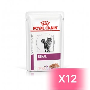 Royal Canin Veterinary Diet Feline Pouch - Renal Pouch Loaf 85g (12 Pouches)
