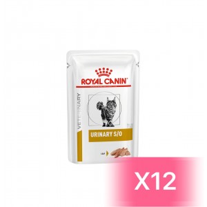 Royal Canin Veterinary Diet Feline Pouch - Urinary S/O Chicken Pouch (Loaf) 85g (12 Pouches)