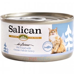 Salican Canned Cat Food - Ocean Fish in Gravy 85g