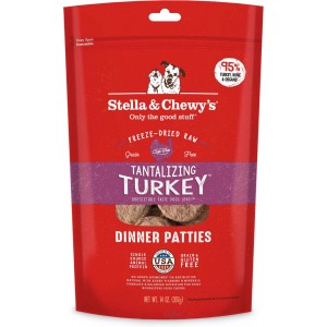 Stella & Chewy's Freeze Dried Adult Dog Food - Tantalizing Turkey 28oz (2 Bags x 14oz)