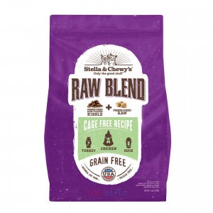 Stella & Chewy's Raw Blend Kibble Grain Free All Life Stages Cat Dry Food - Cage Free Recipe 10lbs