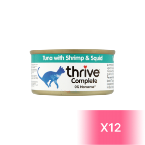Thrive Canned Cat Food - Tuna with Shrimp & Squid 75g (12 Cans)