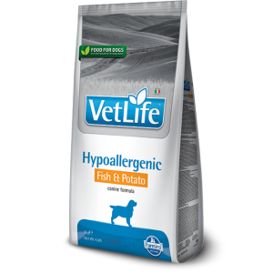 Vet Life Veterinary Diet Canine Dry Food - Hypoallergenic(Fish&Potato) 12kg