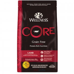 Wellness Core Grain Free Adult Dog Dry Food - Lamb 22lbs