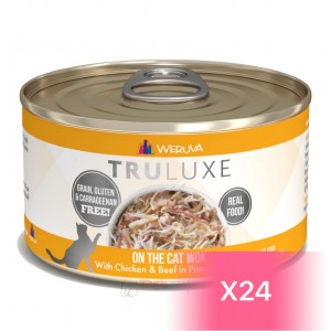 WeRuVa Canned Cat Food - Chicken & Beef in Pumpkin Soup(On the Cat Wok) 85g (24 Cans)