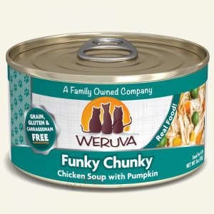 WeRuVa Canned Cat Food - Chicken Soup with Pumpkin(Funky Chunky) 85g