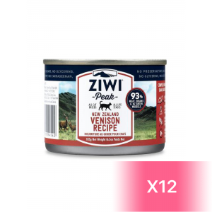 ZiwiPeak Canned Cat Food - Venison 185g (12Cans)