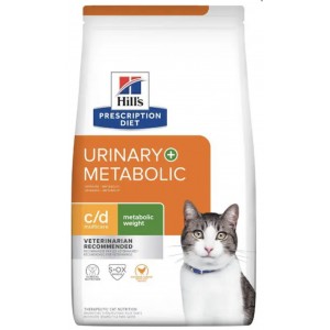 Hill's Prescription Diet Feline Dry Food - c/d + Metabolic Urinary Care + Weight 6.35lbs