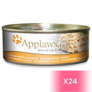 Applaws Natural Canned Cat Food - Chicken Breast with Cheese 156g (24 Cans)