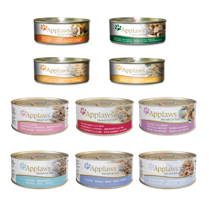 Applaws Natural Canned Cat Food 156g 10 Flavours x 1 Can (10 Cans Set)