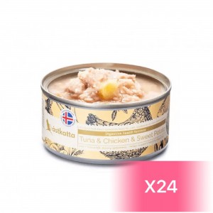 Astkatta Canned Cat Food - Tuna & Chicken & Sweet Potato 80g (24 Cans)