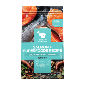 Billy + Margot Single Protein Grain Free Puppy Dry Food - Salmon & Superfood Formula 1.8kg