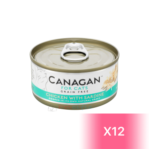Canagan Canned Cat Food - Chicken with Sardines 75g (12 Cans)