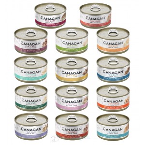 Canagan Canned Cat Food 75g 14 Flavours x 1 Can (14 Cans Set)