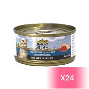 Canidae Canned Cat Food - Tuna & Shredded Chicken in Gravy 70g (24 Cans)